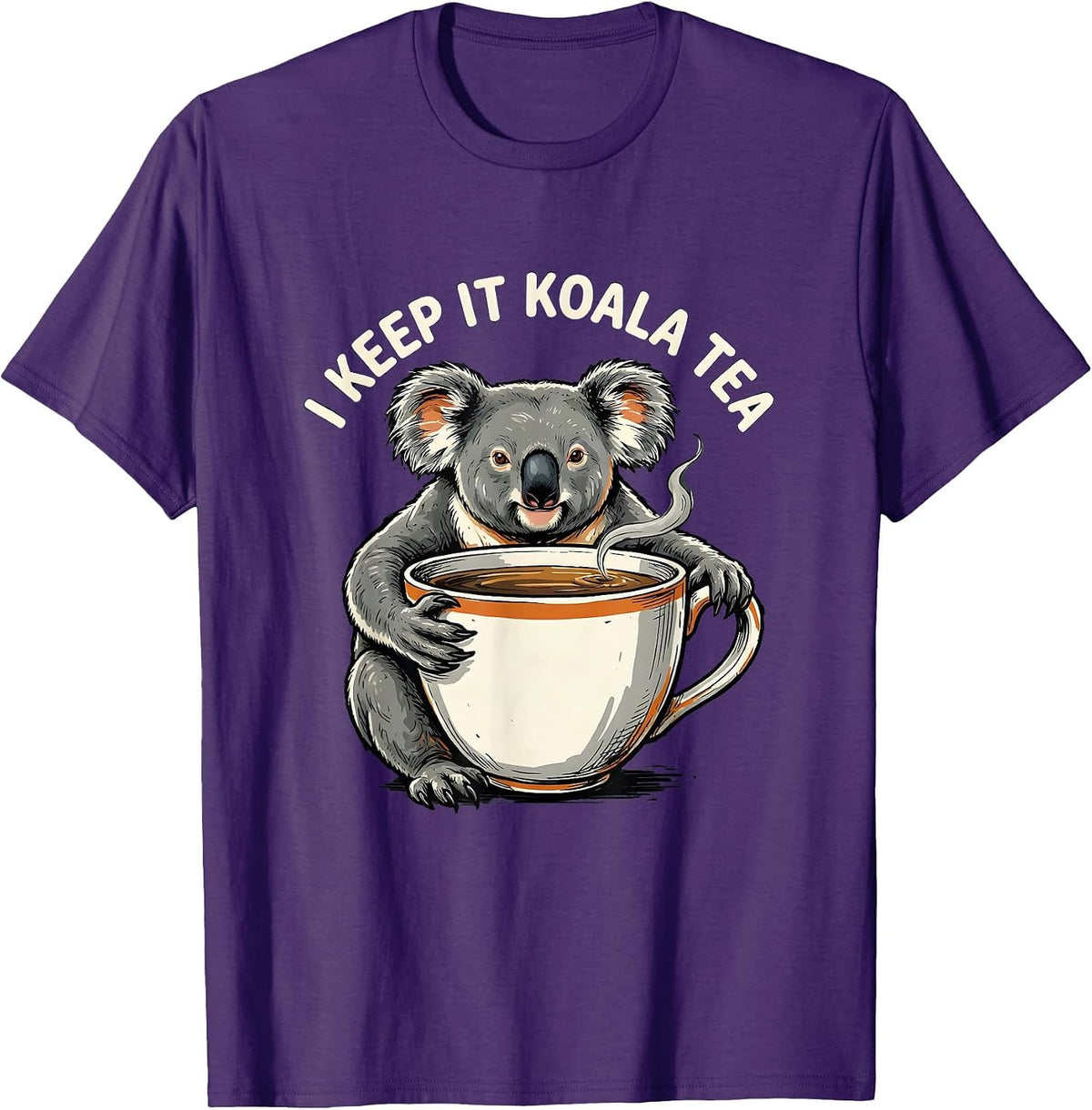 Men's I Keep It Koala Tea Funny Koala Pun Animal Lover Gift T-Shirt - Purple