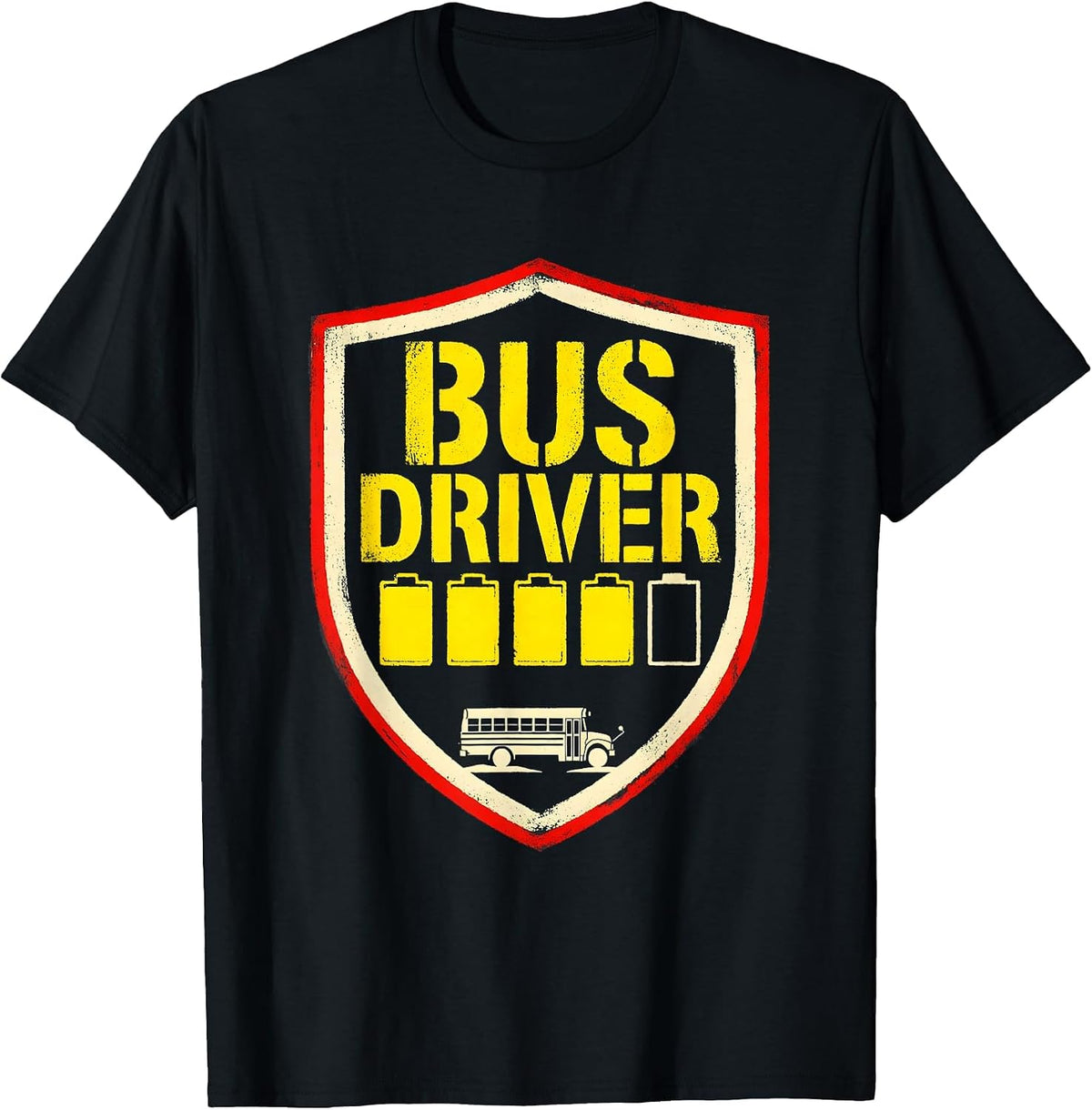 Men's BUS DRIVER EMPTY AFTER THE LAST RUN Funny School Staff T-Shirt - Black