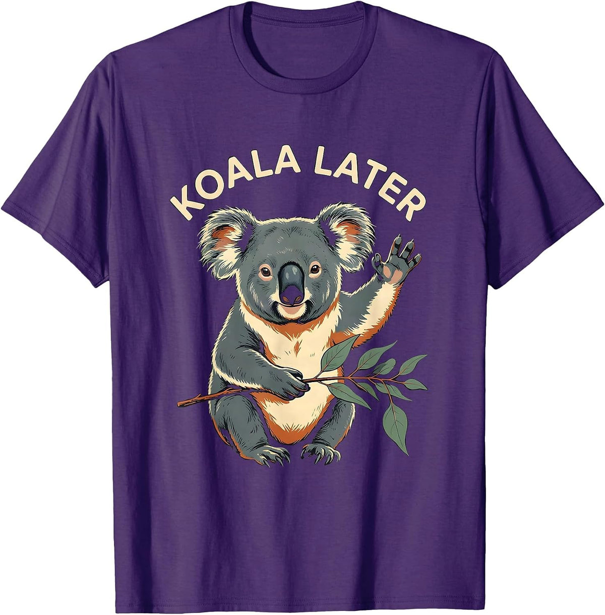 Men's Koala Later Funny Koala Lover Animal Humor Cute T-Shirt - Purple