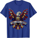 Stars Stripes Forever Patriotic USA Design T-Shirt - Royal Blue