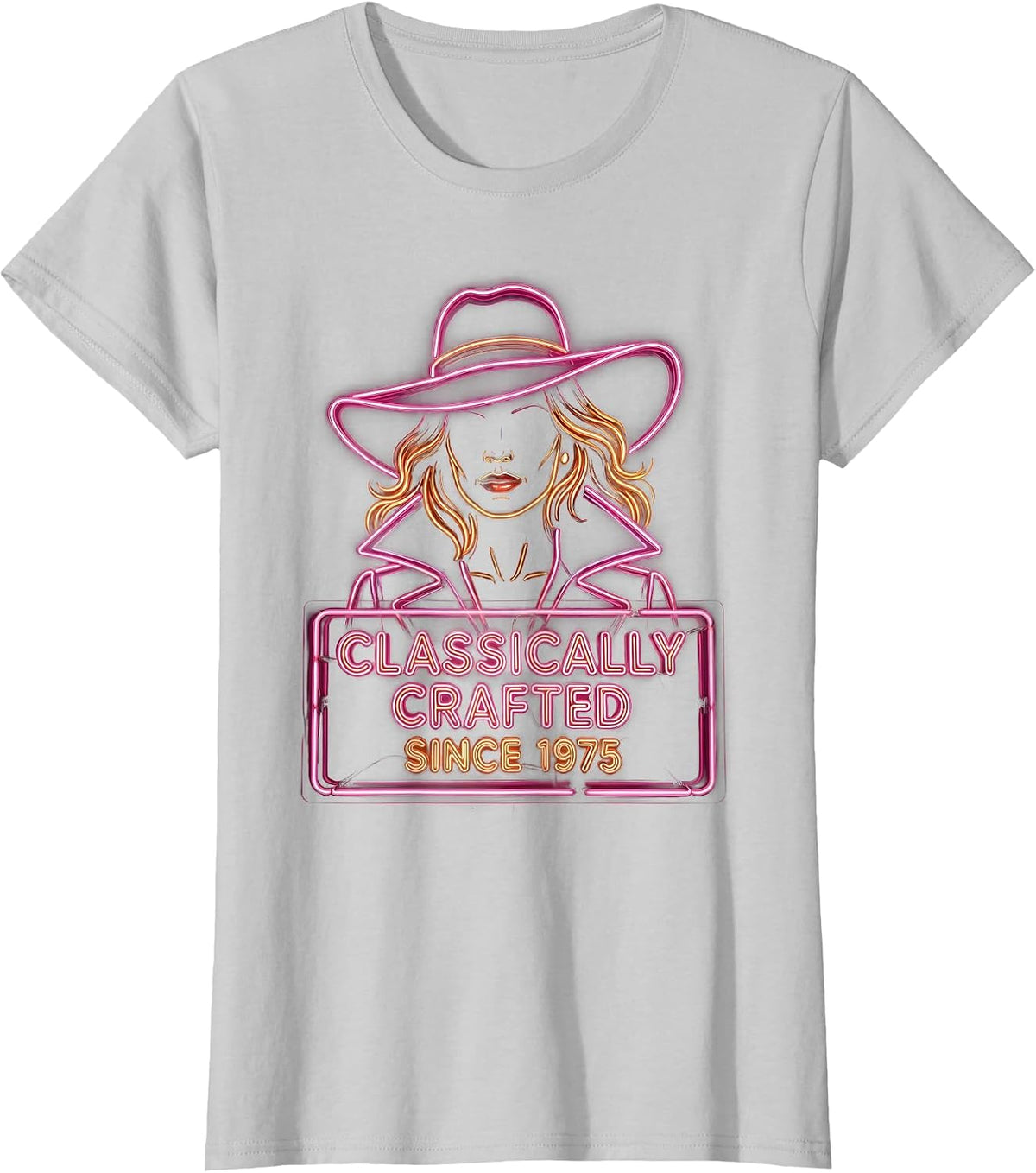 Classically Crafted Since 1975 Vintage Birthday T-Shirt - Silver Grey
