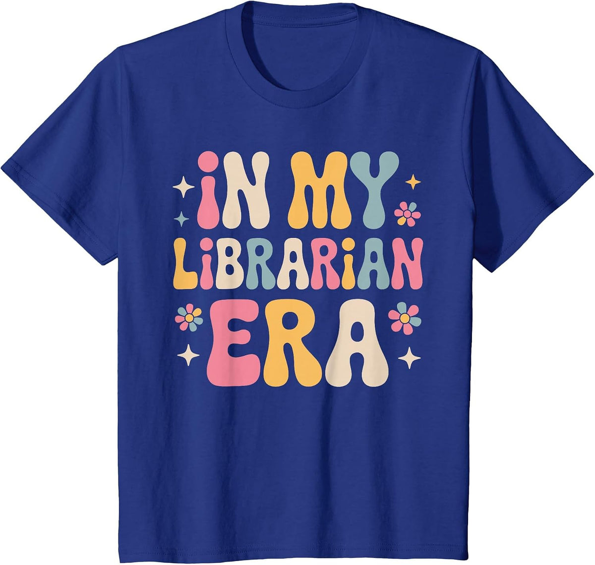 Funny Librarian Art for Men Women Kids Bookworm Reader T-Shirt - Royal Blue