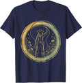Cowboy Lasso Western Rodeo Graphic Tee T-Shirt - Navy Blue