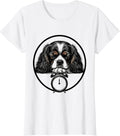 Women's Sleeping Cavalier King Charles Spaniel Funny Dog Lover T-Shirt - White