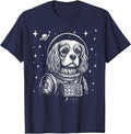 Astronaut Cavalier King Charles Spaniel Space Galaxy Dog T-Shirt - Navy Blue