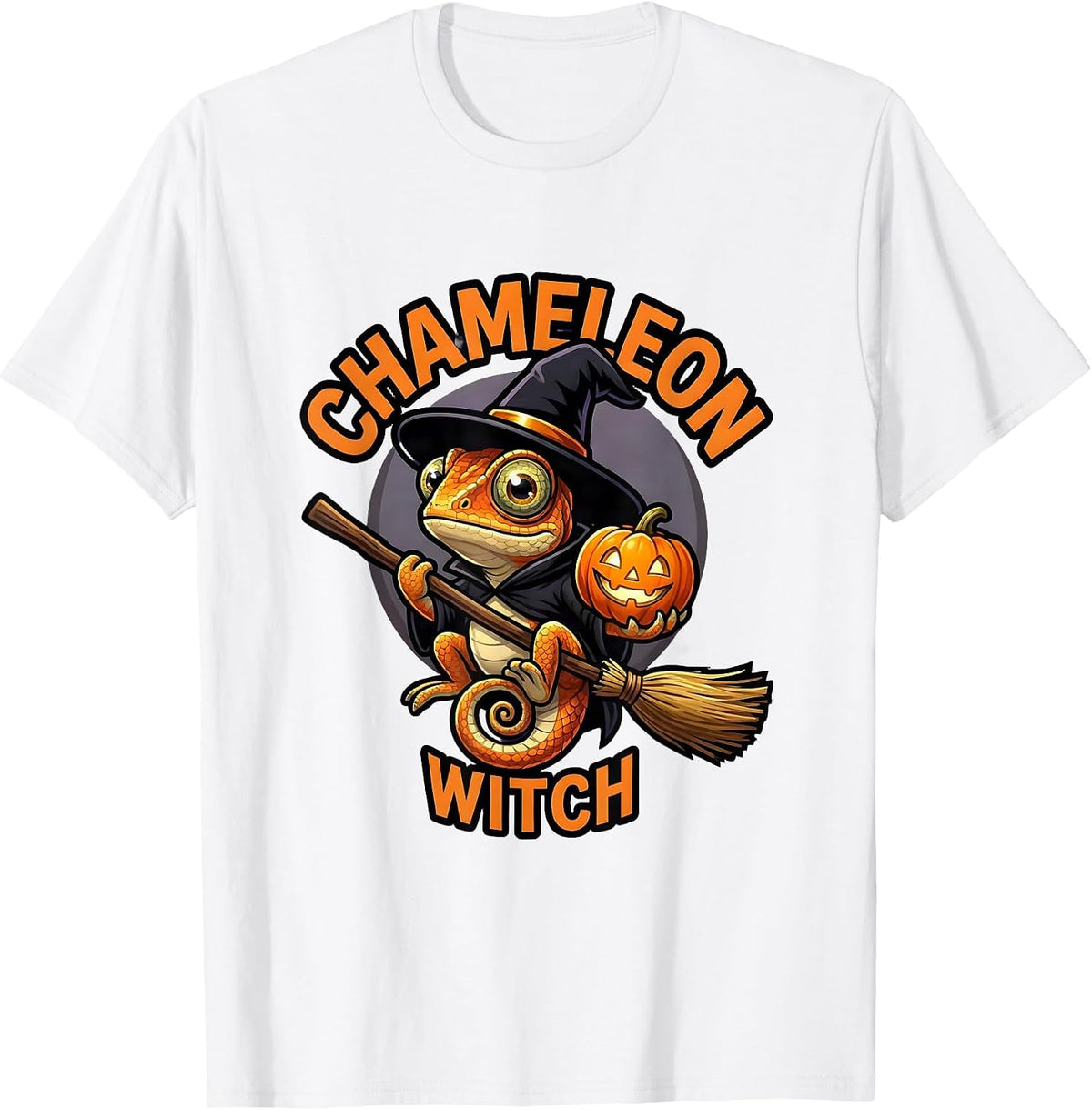 Men's Chameleon Witch Halloween Group Costume Matching Family T-Shirt - White