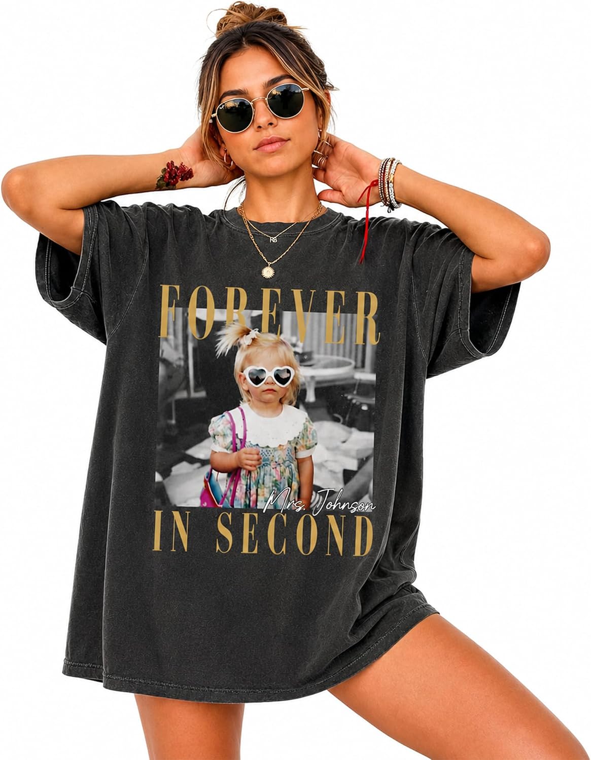 Personalized Second Grade Teacher Shirt, Custom 2nd Grade Educator Tee, Back to School Apparel, Classroom Team Gift - Second