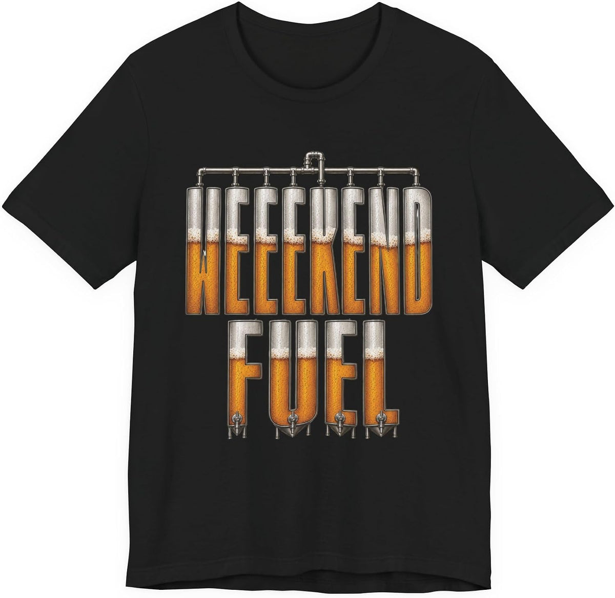 Weekend Fuel T-Shirt | Brewery Design - Black