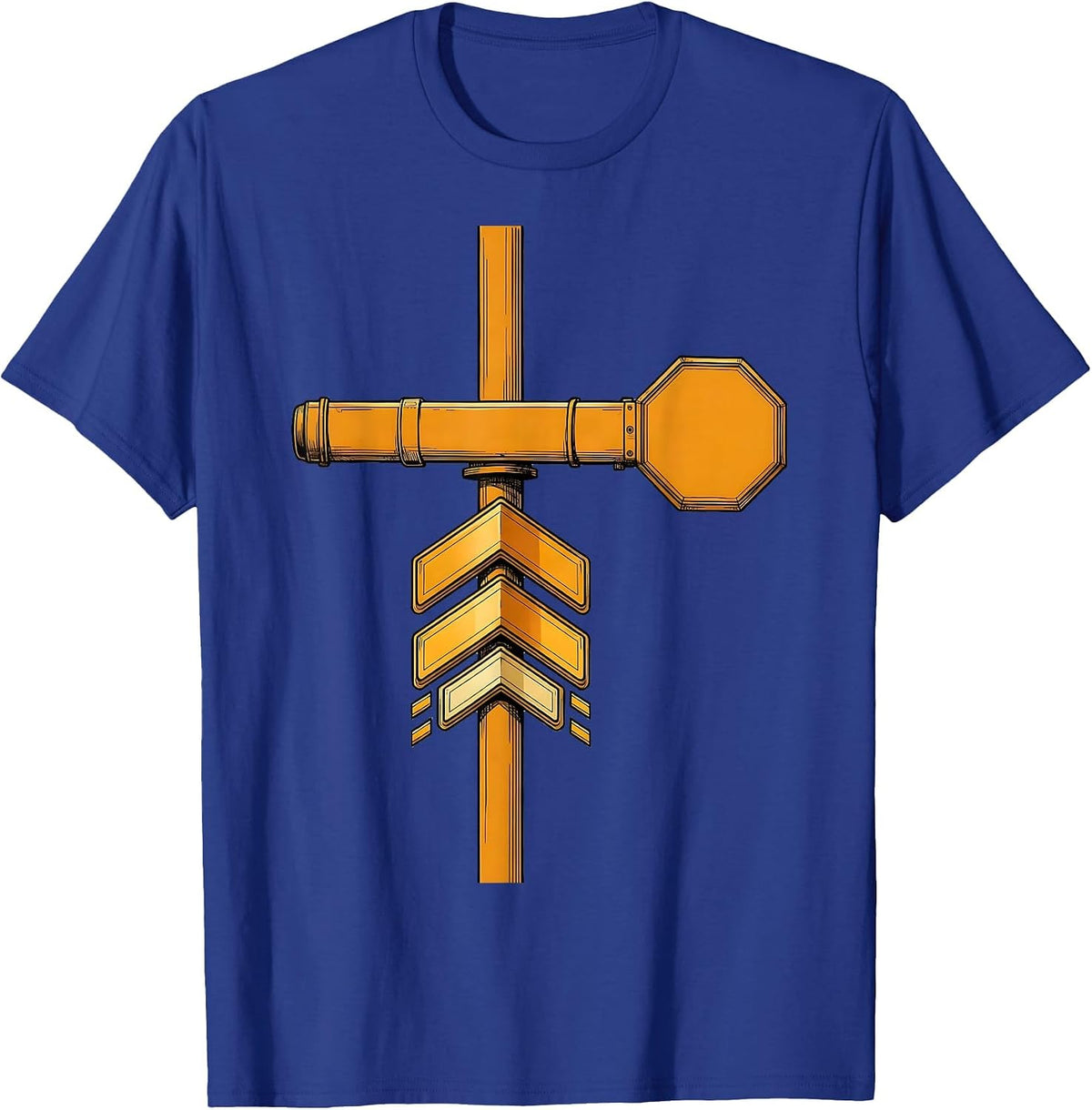 School Bus Stop Arm Transportation Squad Driver Humor T-Shirt - Royal Blue