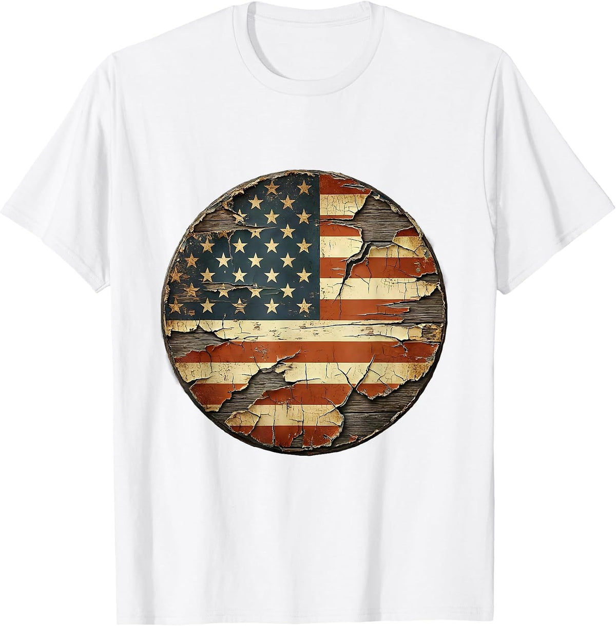 Men's Vintage Motorcycle Open Highway Landscape Graphic T-Shirt - White