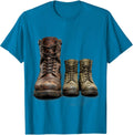 We The People Boots Patriotic Graphic Design T-Shirt - Sapphire Blue