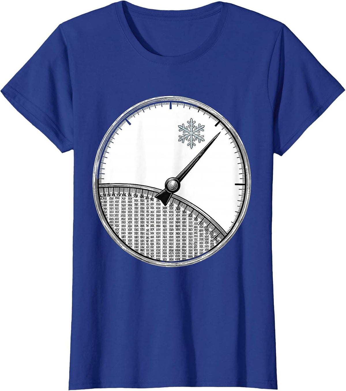 Women's Earned Rest Countdown Teacher Winter Break Humor T-Shirt - Royal Blue