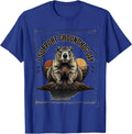 I Support Groundhog Day Vintage Funny Groundhog Day Gift T-Shirt - Royal Blue