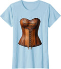 Women's Wild and Western Raised Cowgirl Graphic Design T-Shirt - Baby Blue