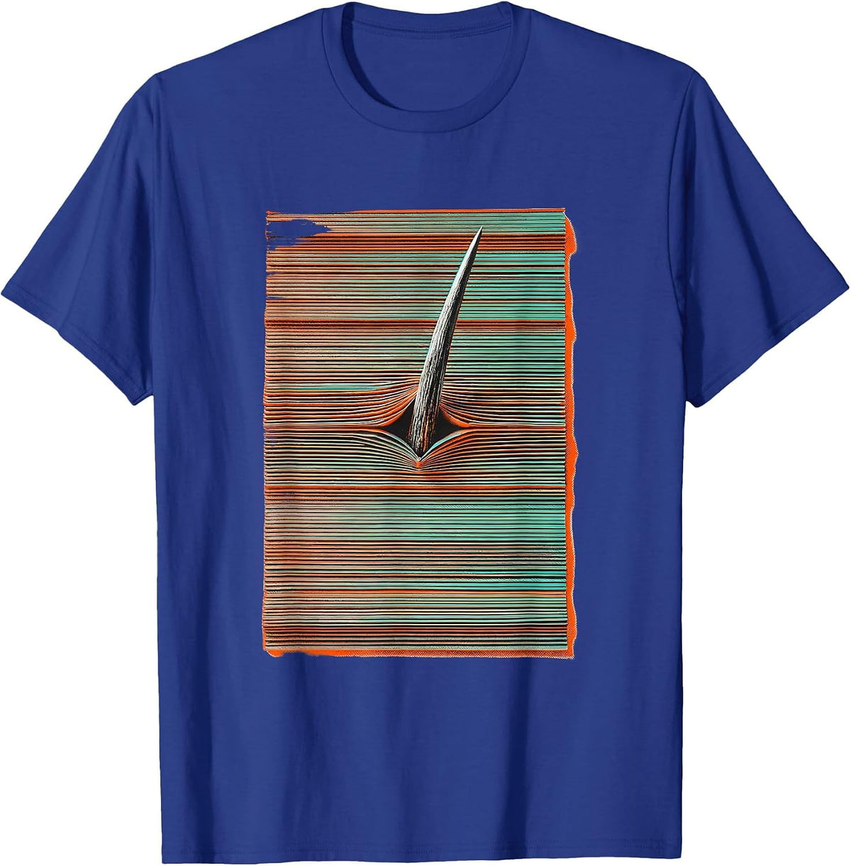 Men's Antler Fold Line Camo Dad Humor Hunting Gift T-Shirt - Royal Blue