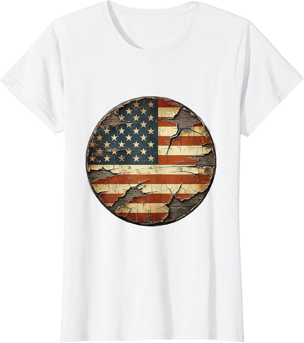 Women's Vintage Motorcycle Open Highway Landscape Graphic T-Shirt - White
