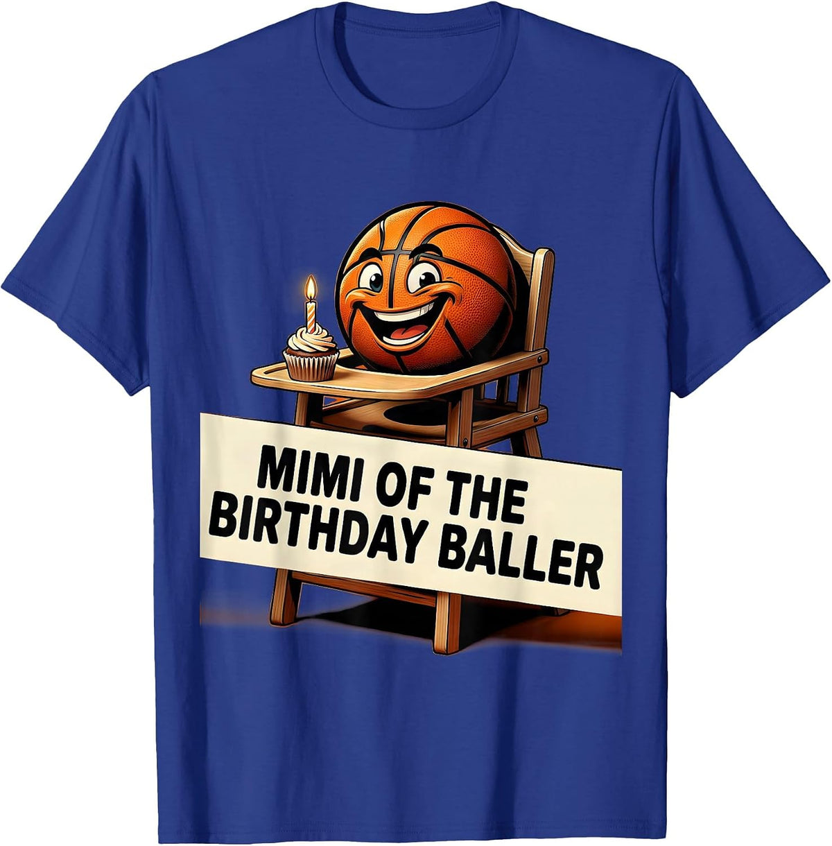 Men's Mimi Of The Birthday Baller Funny Family Matching Party T-Shirt - Royal Blue