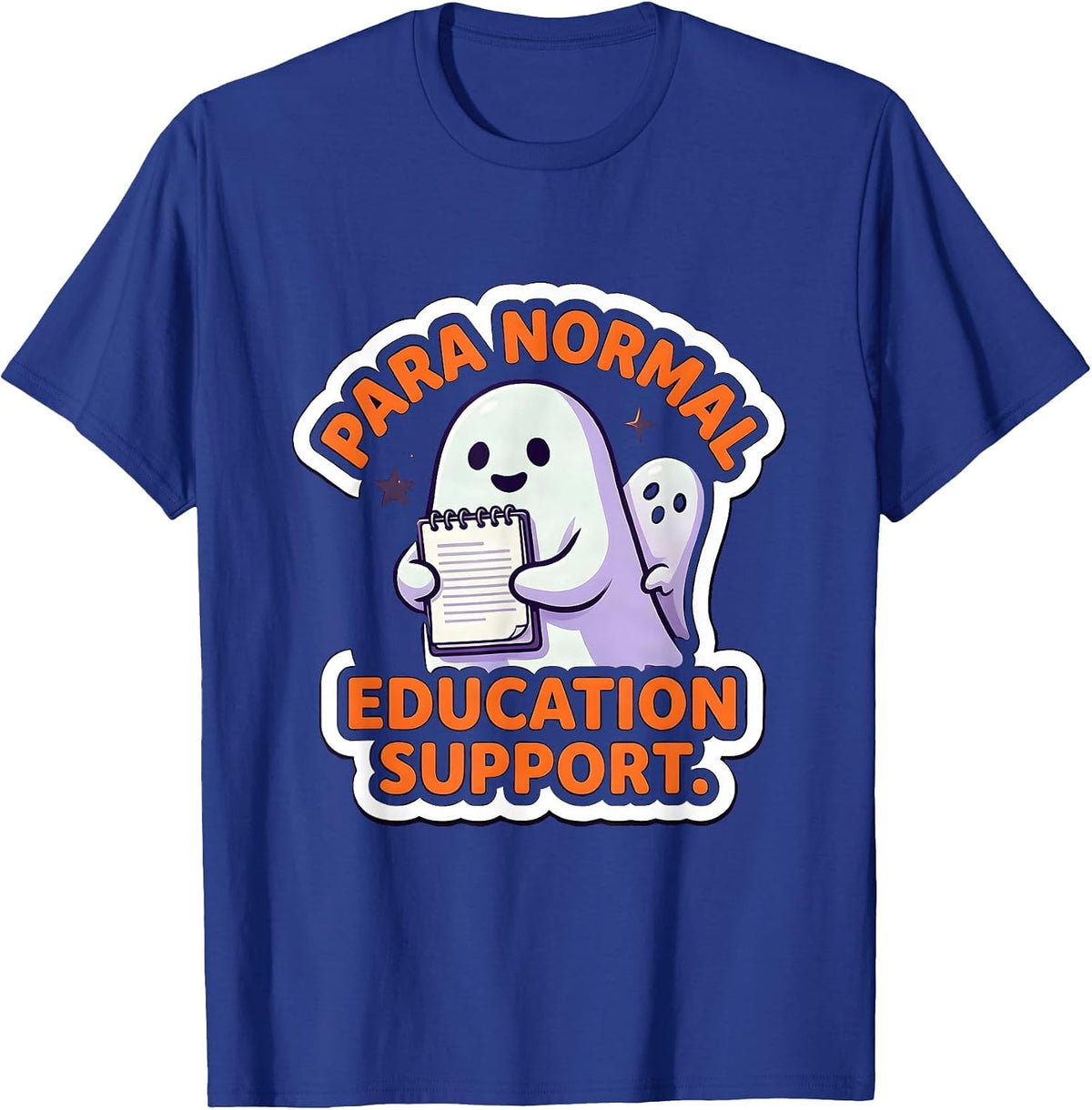 Men's Para Normal Education Support Ghost SpEd Paraprofessional T-Shirt - Royal Blue