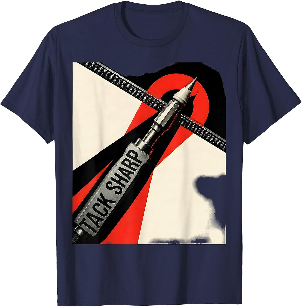 Tack Sharp Constructivist Welder Trade Pride Humor T-Shirt - Navy Blue