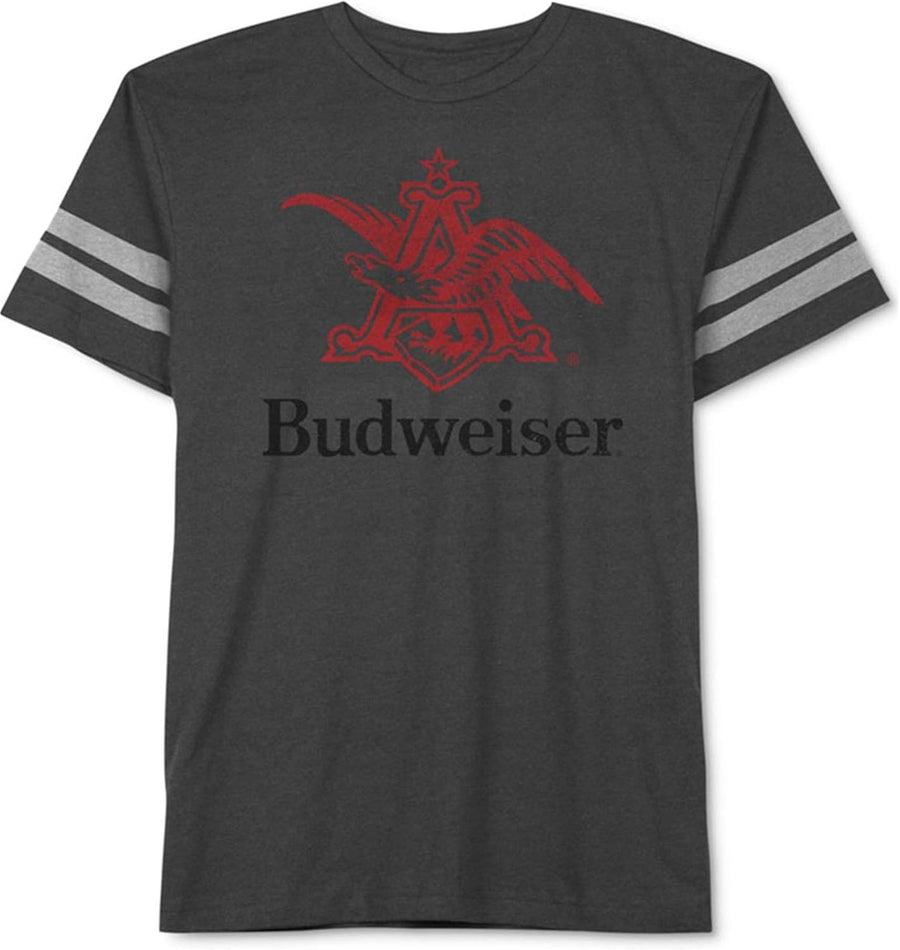 JEM Mens Logo Graphic T-Shirt - Charcoalhtrwh