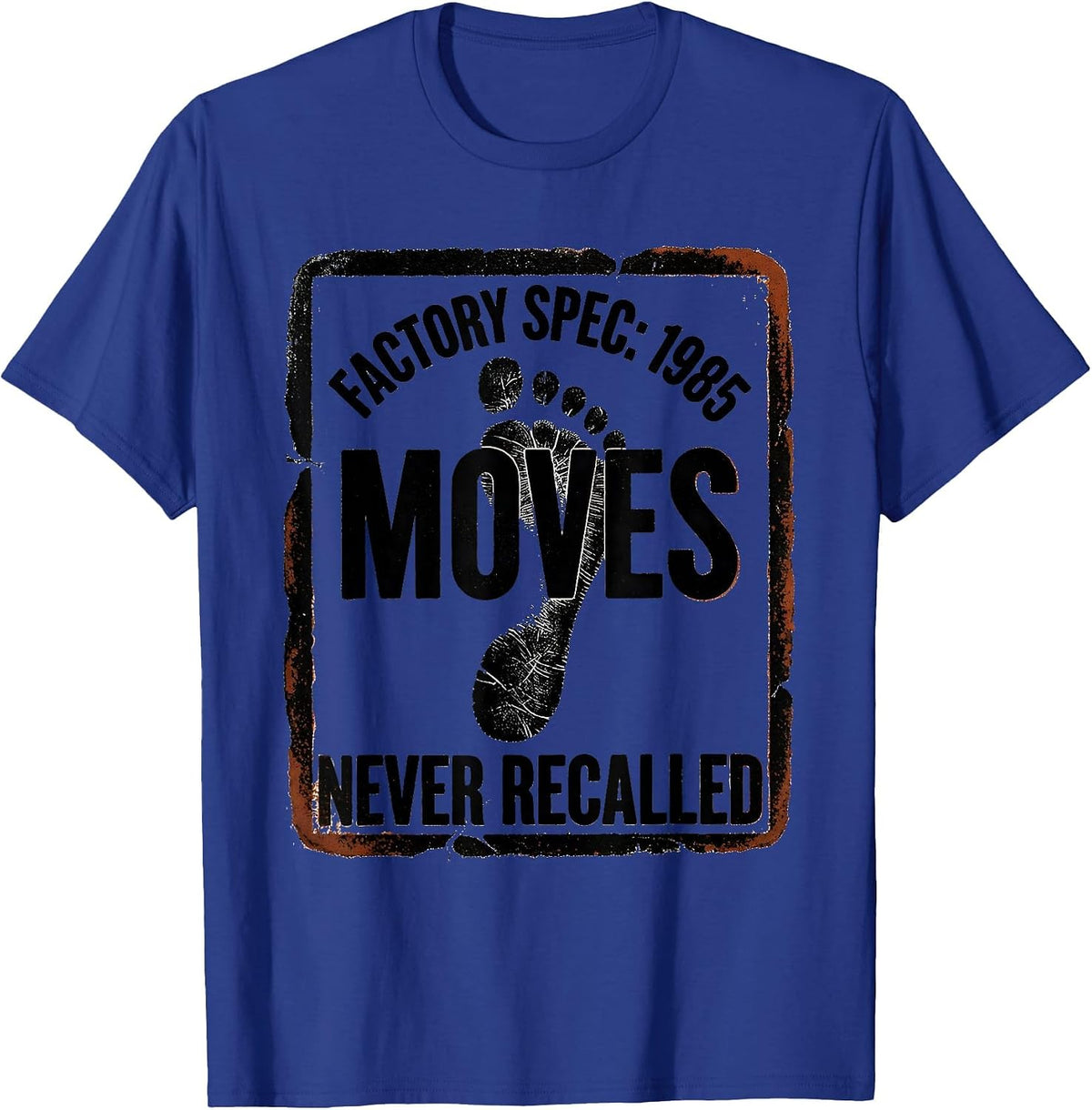 Factory Spec: 1985 Moves, Never Recalled Retro T-Shirt - Royal Blue