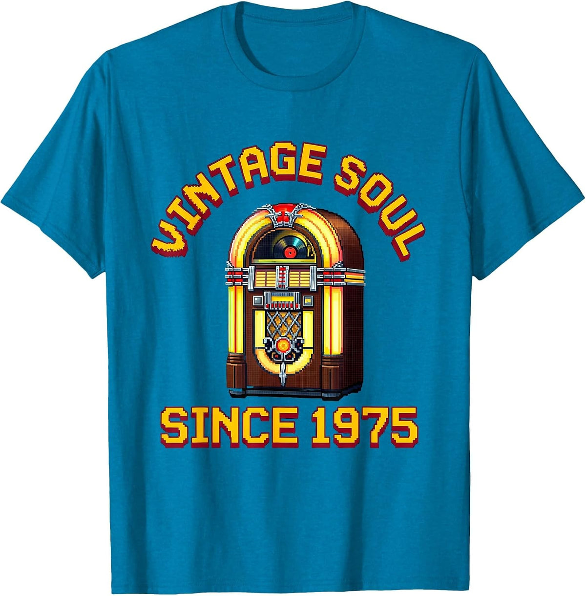 Vintage Soul Since 1975 Classic Retro Design T-Shirt - Sapphire Blue