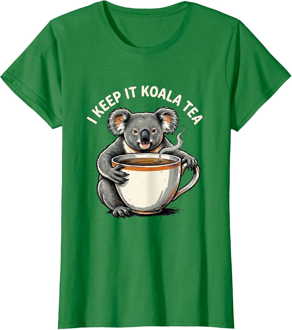 Women's I Keep It Koala Tea Funny Koala Pun Animal Lover Gift T-Shirt - Kelly Green