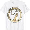 Men's Western Lasso Cowboy Rope Toss Illustration T-Shirt - White