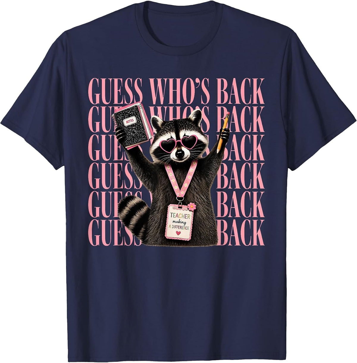 Meme Back to School Quote T-Shirt - Navy Blue