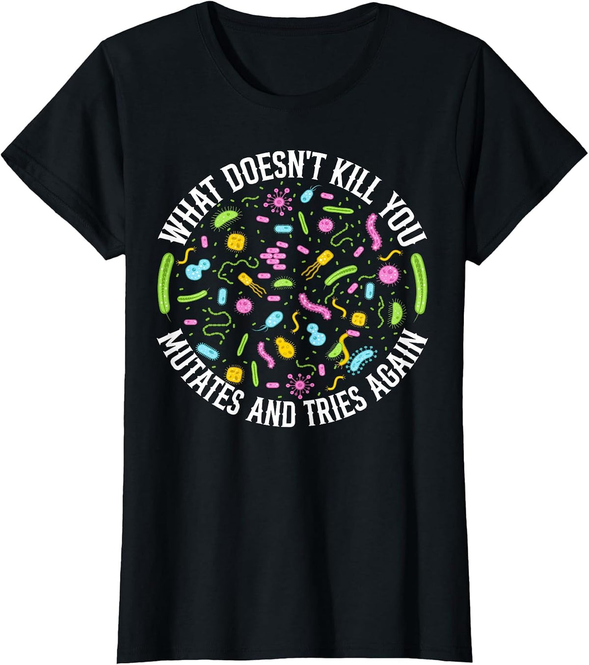 Funny Biology Design Bio Teachers and Biochemistry Lab Nerds T-Shirt - Black