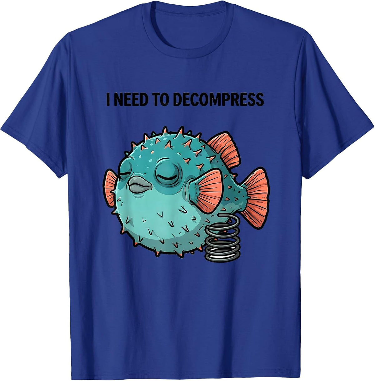 I Need To Decompress Funny Autism Meme Autistic Humor T-Shirt - Royal Blue