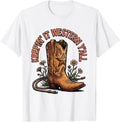 Men's Keepin' It Western Y'all Girls Western Design T-Shirt - White