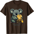 Koala Tea Certified Funny Koala Lover Cute Animal Pun T-Shirt - Brown