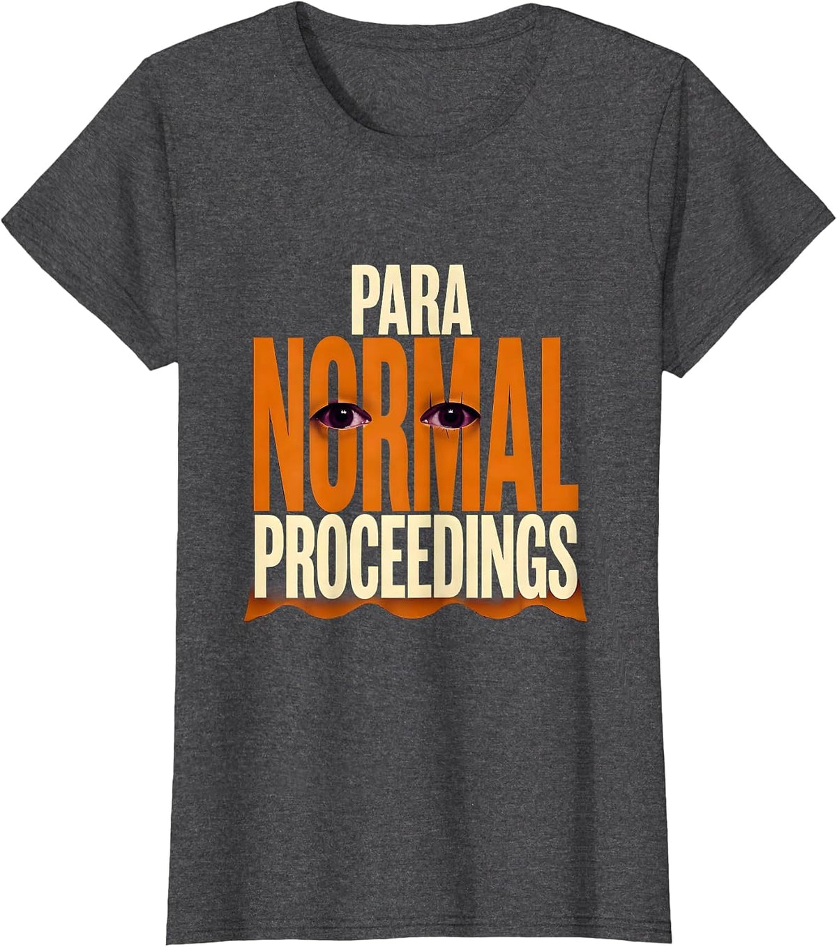 Women's Para Normal Proceedings Ghost Para Teacher Aide Halloween T-Shirt - Dark Heather Grey