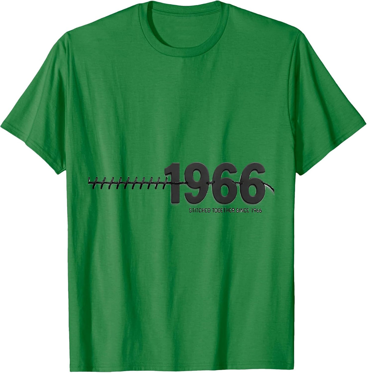 Men's Stitched Together Since 1966 Vintage Legends Born T-Shirt - Kelly Green