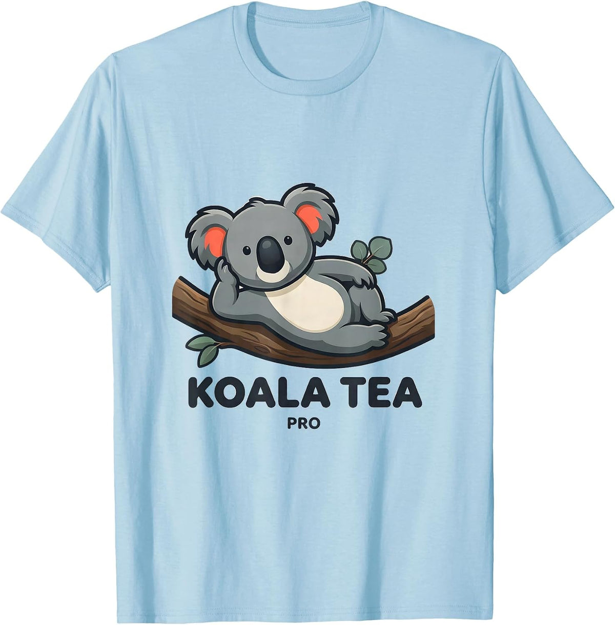 Men's Koala Tea Pro Funny Koala Lover Cute Animal Pun T-Shirt - Baby Blue
