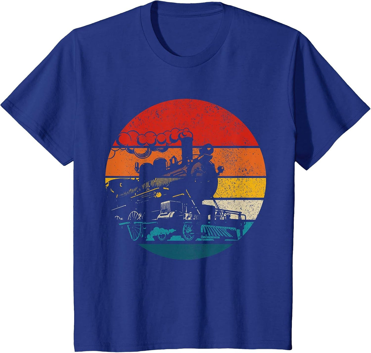 Train Vintage Locomotive Model Railway Lover T-Shirt - Royal Blue