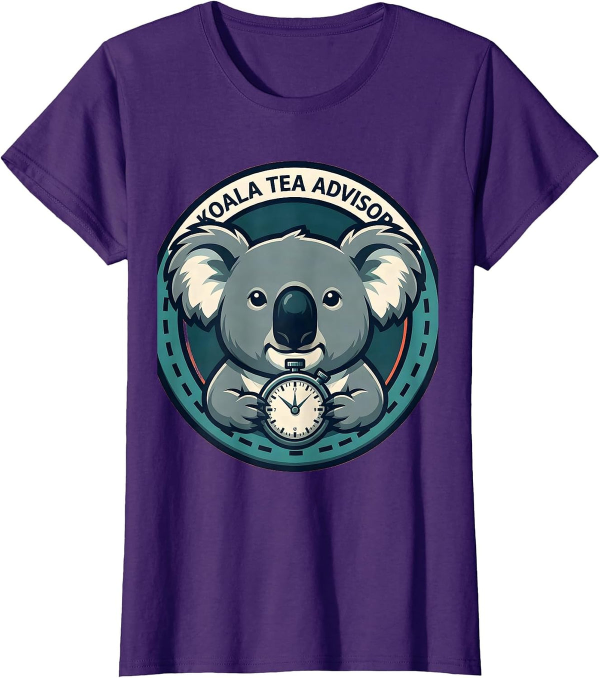 Women's Koala Tea Advisor Funny Koala Lover Cute Animal Humor T-Shirt - Purple