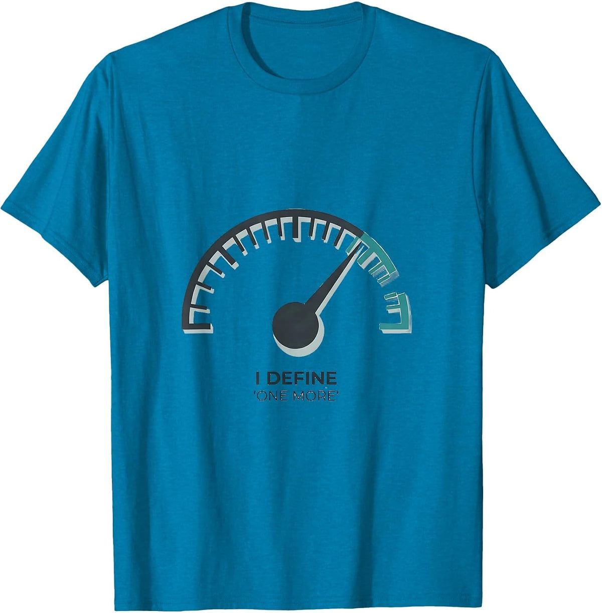 I Define One More Minimalist Physical Therapist Motivational T-Shirt - Sapphire Blue