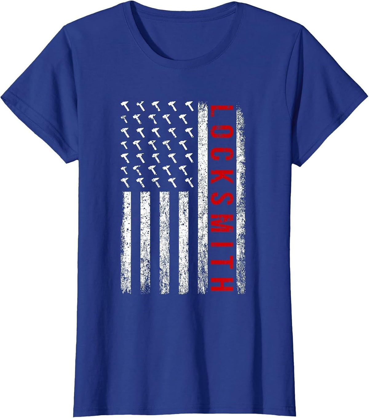 Patriotic Professional Locksmith Lock Picking Picker T-Shirt - Royal Blue