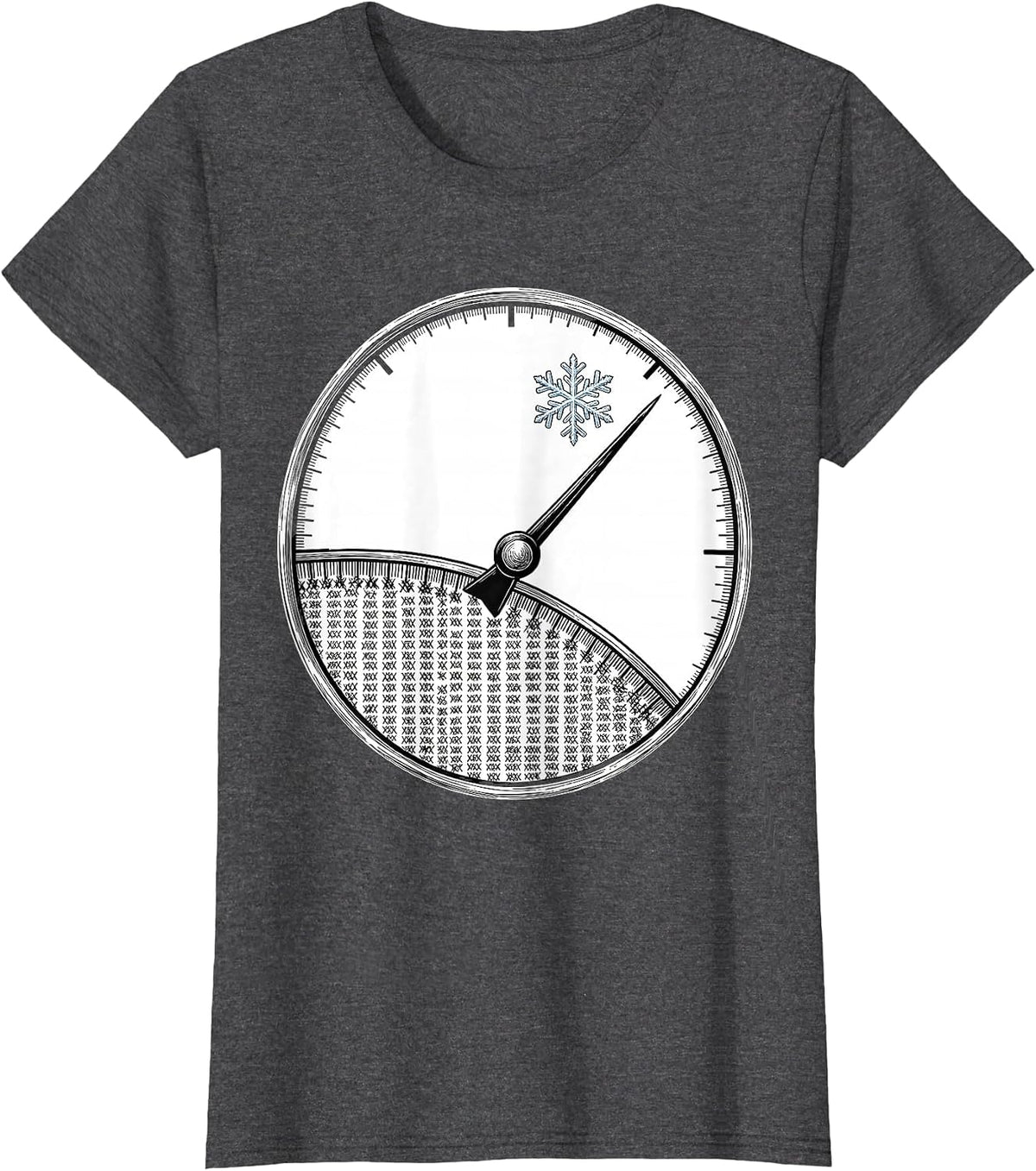 Women's Earned Rest Countdown Teacher Winter Break Humor T-Shirt - Dark Heather Grey