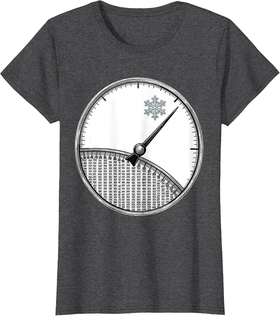 Women's Earned Rest Countdown Teacher Winter Break Humor T-Shirt - Dark Heather Grey