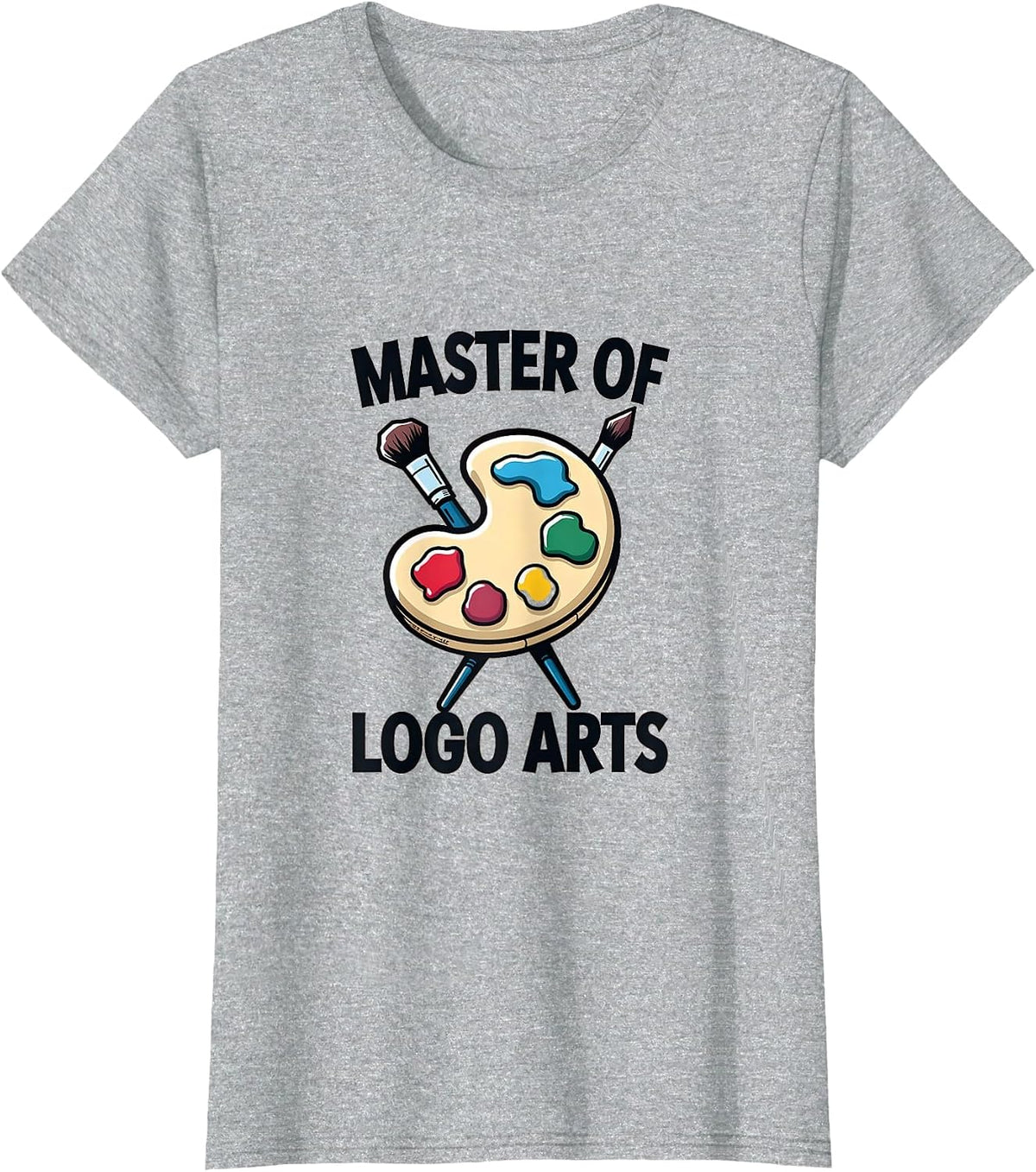 Master of Logo Arts Creative Design T-Shirt - Heather Grey