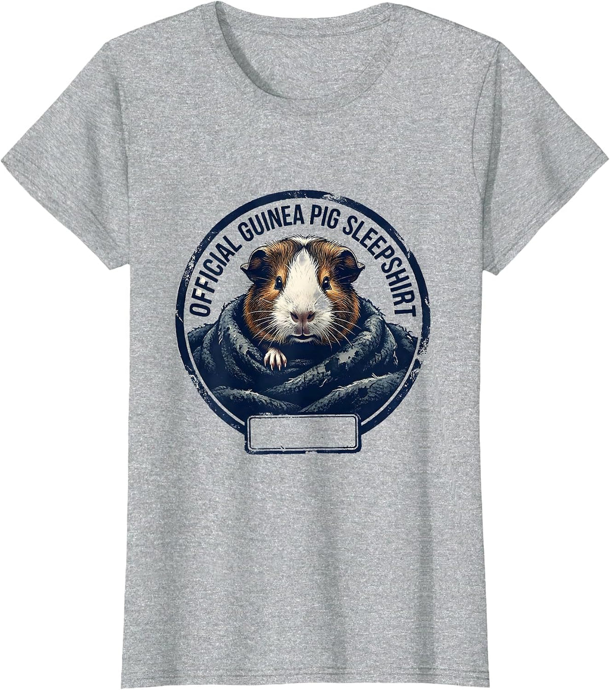 Official Guinea Pig Sleepshirt Cute Animal Lover Pajama Top T-Shirt - Heather Grey