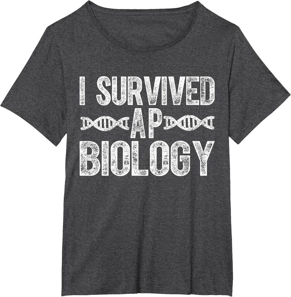 I Survived AP Biology AP Bio Exam Last Day of School T-Shirt - Dark Heather Grey