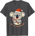 Men's Joy To The Koalas Cute Kawaii Koala Lover Christmas Pun T-Shirt - Dark Heather Grey