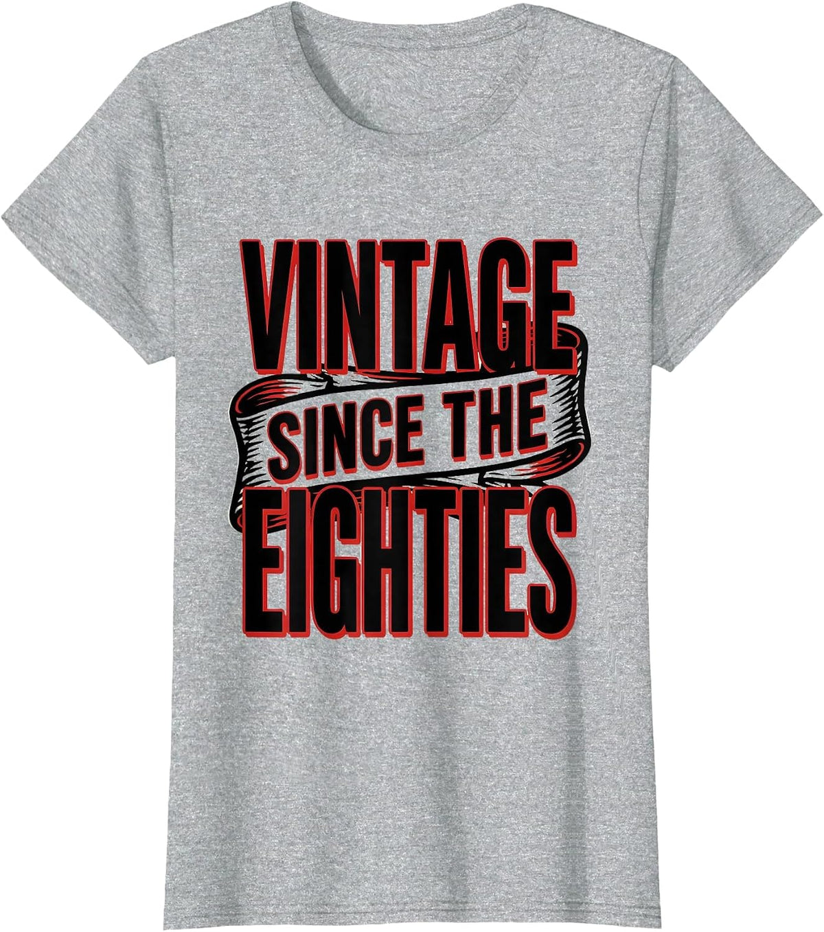 Vintage Since The Eighties Retro 80s Design T-Shirt - Heather Grey