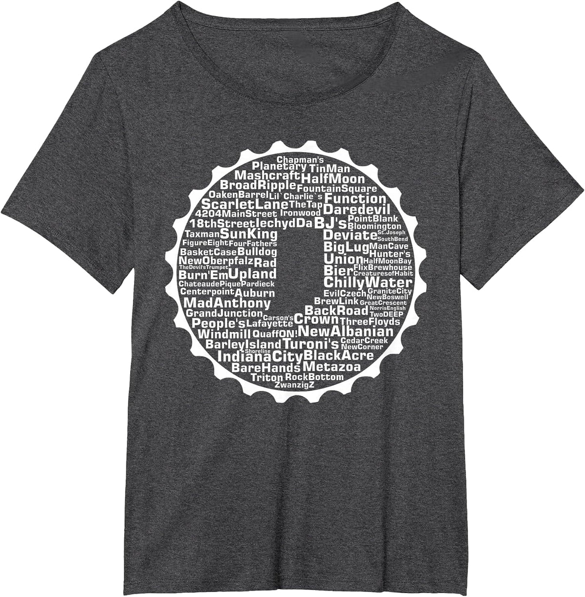Drink Local Indiana Breweries T-Shirt - Dark Heather Grey