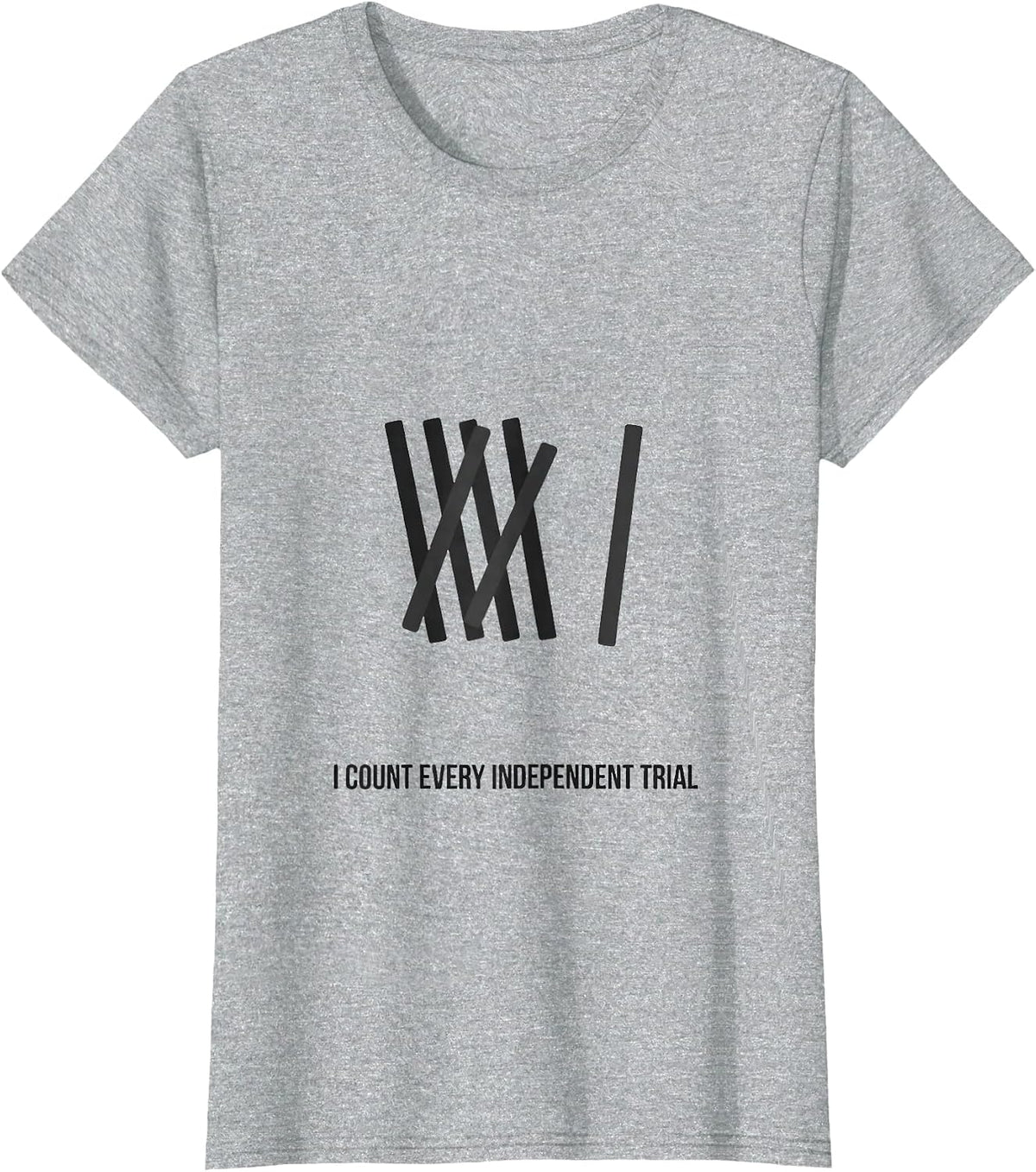 I Count Every Independent Trial Retro ABA Therapist RBT T-Shirt - Heather Grey