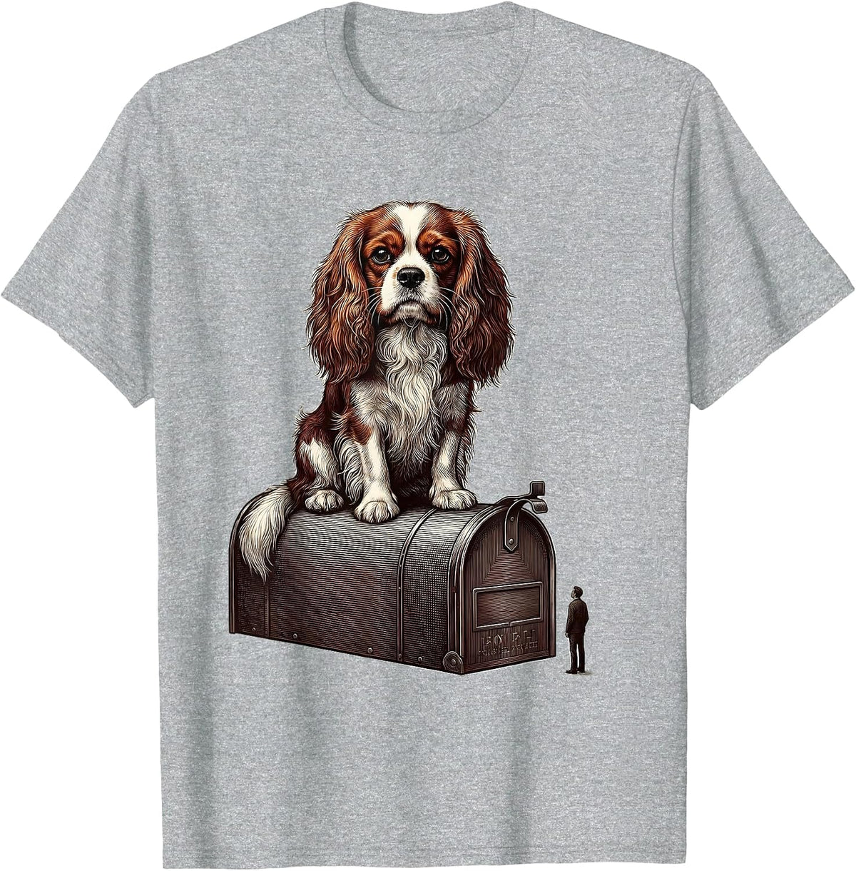 Men's Cavalier King Charles Spaniel Dog Owner Humor T-Shirt - Heather Grey